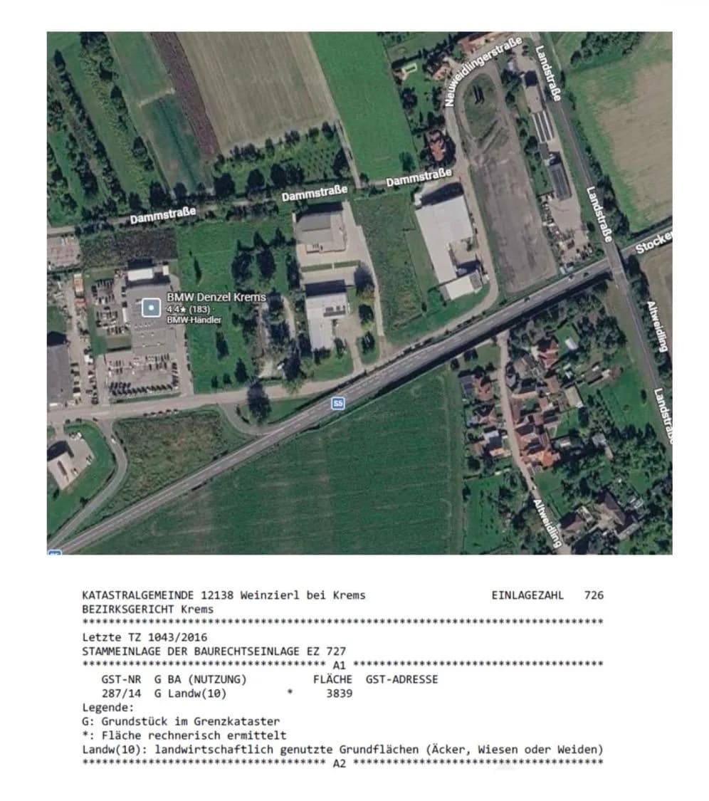 Immobilie kaufen in Krems an der Donau – 3 829 m², € 285.000 – Bild 3 von 6