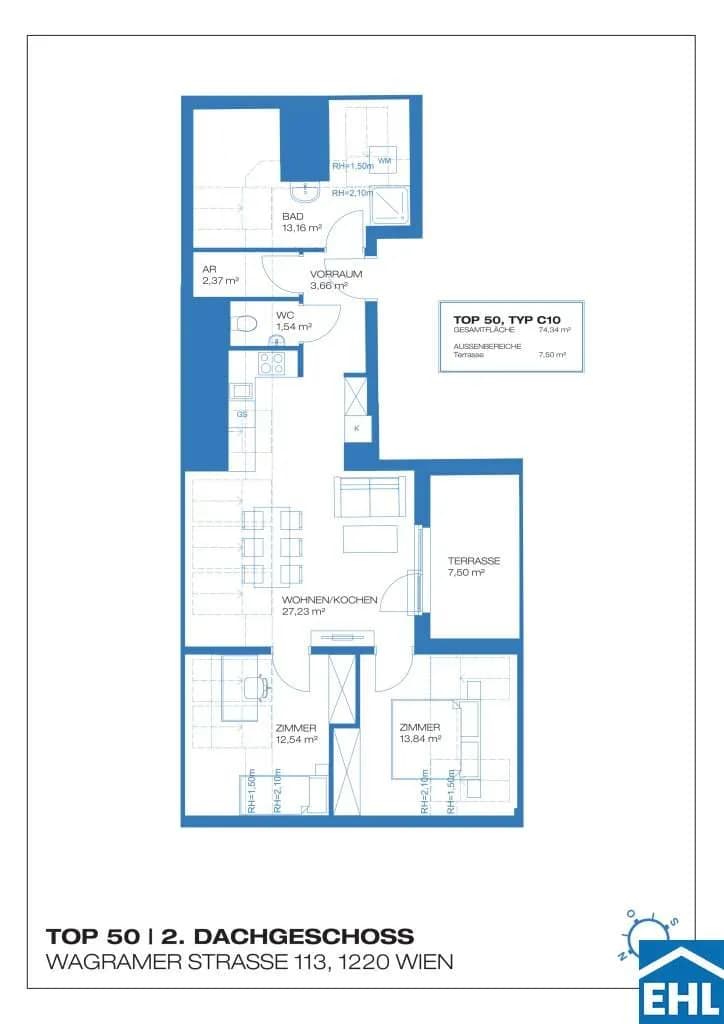 3-Zimmer-Wohnung kaufen in Wien – 74,34 m², € 458.012 – Bild 8 von 8