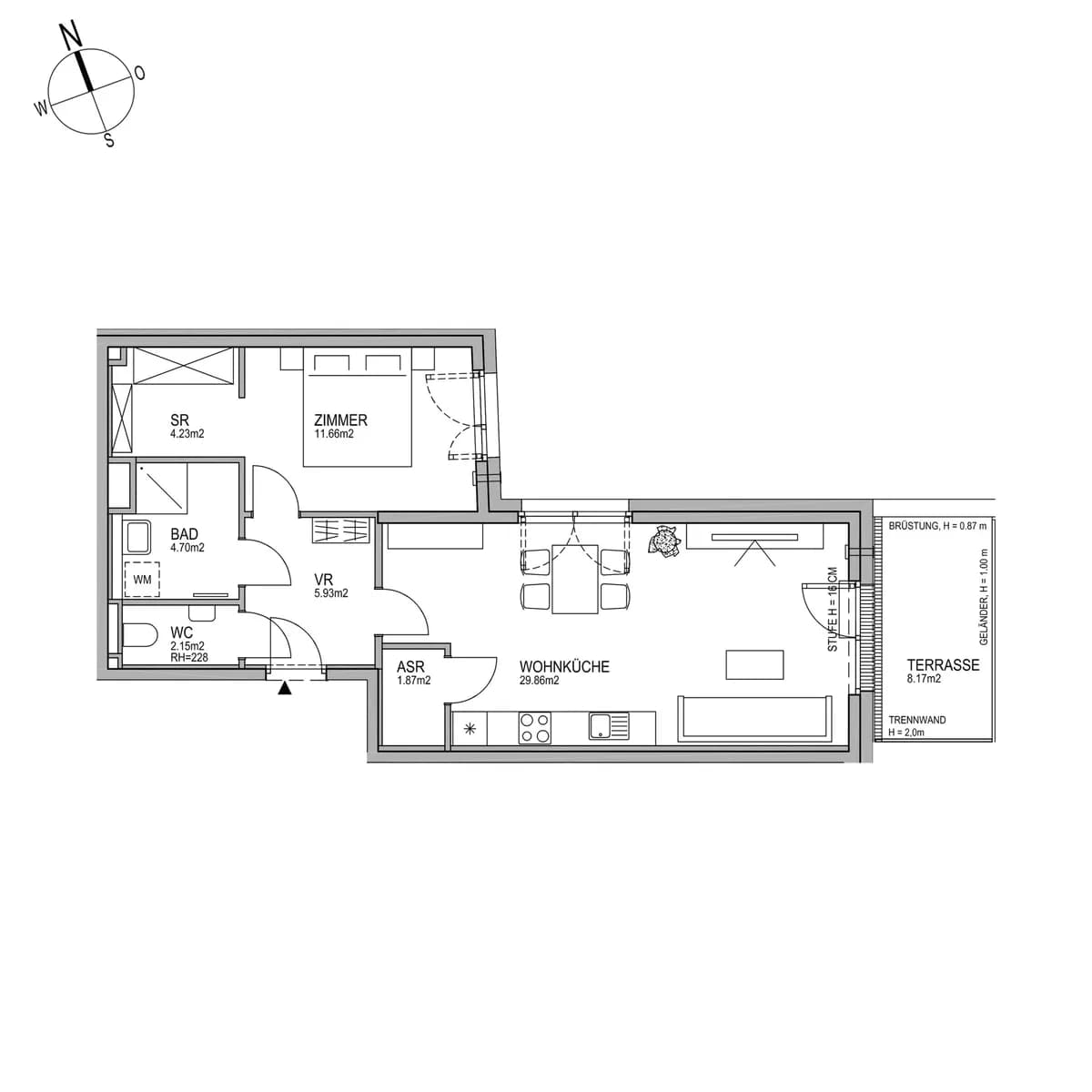 2-Zimmer-Wohnung kaufen in Wien – 60,4 m², € 375.000 – Bild 7 von 8