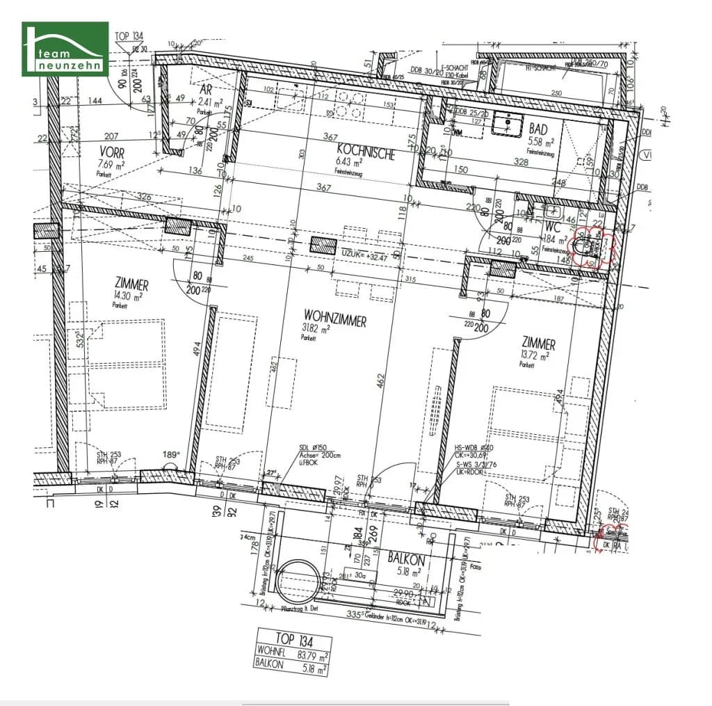 3-Zimmer-Wohnung mieten in Graz – 83,79 m², € 1.149 – Bild 29 von 29