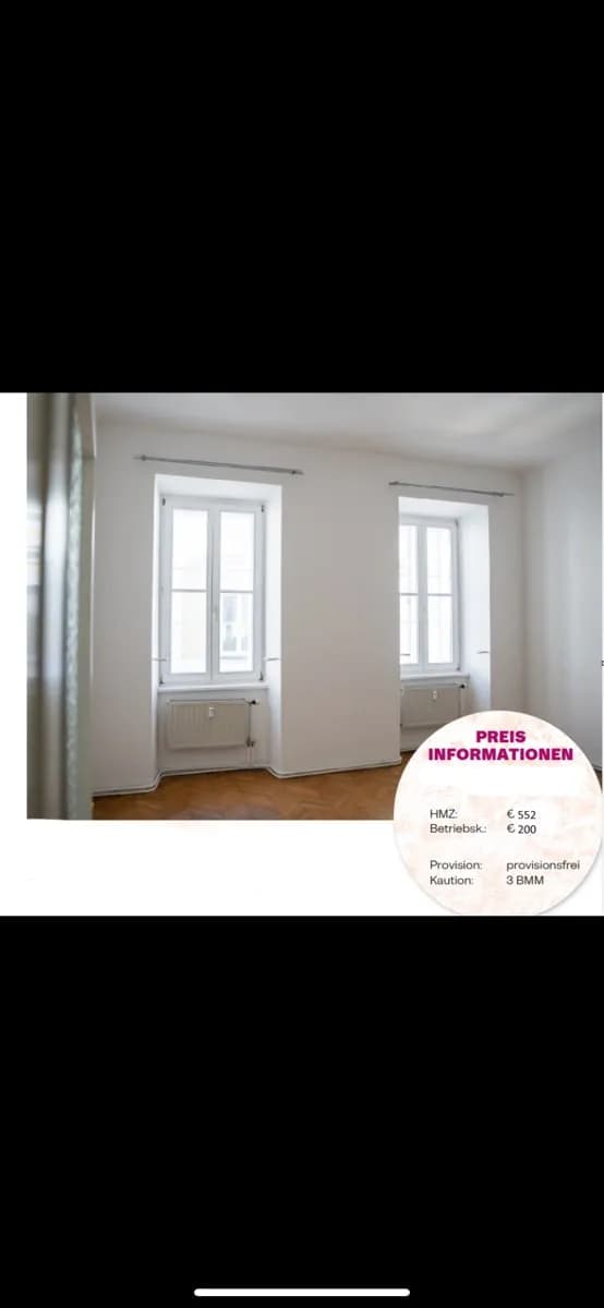 2-Zimmer-Wohnung mieten in Graz – 44 m², € 552
