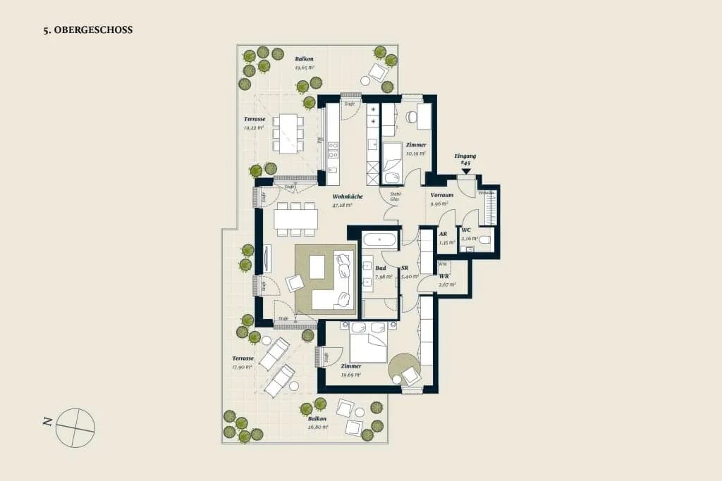 3-Zimmer-Wohnung kaufen in Wien – 106,6 m², € 1.172.600 – Bild 2 von 10