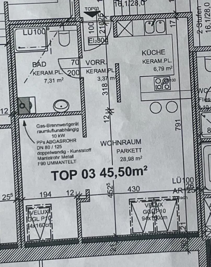 1-Zimmer-Wohnung mieten in Mödling – 45,5 m², € 797 – Bild 7 von 7
