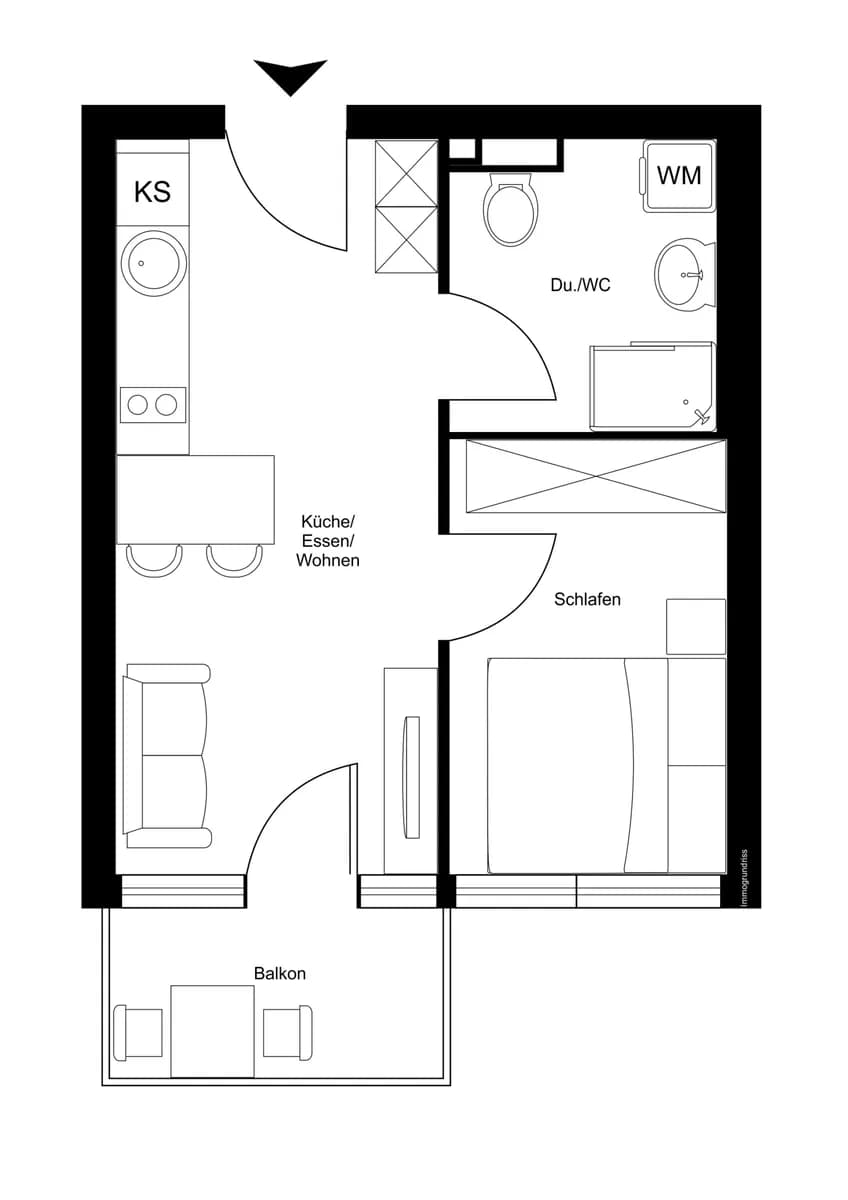 2-Zimmer-Wohnung mieten in Bregenz – 25,69 m², € 880 – Bild 2 von 17
