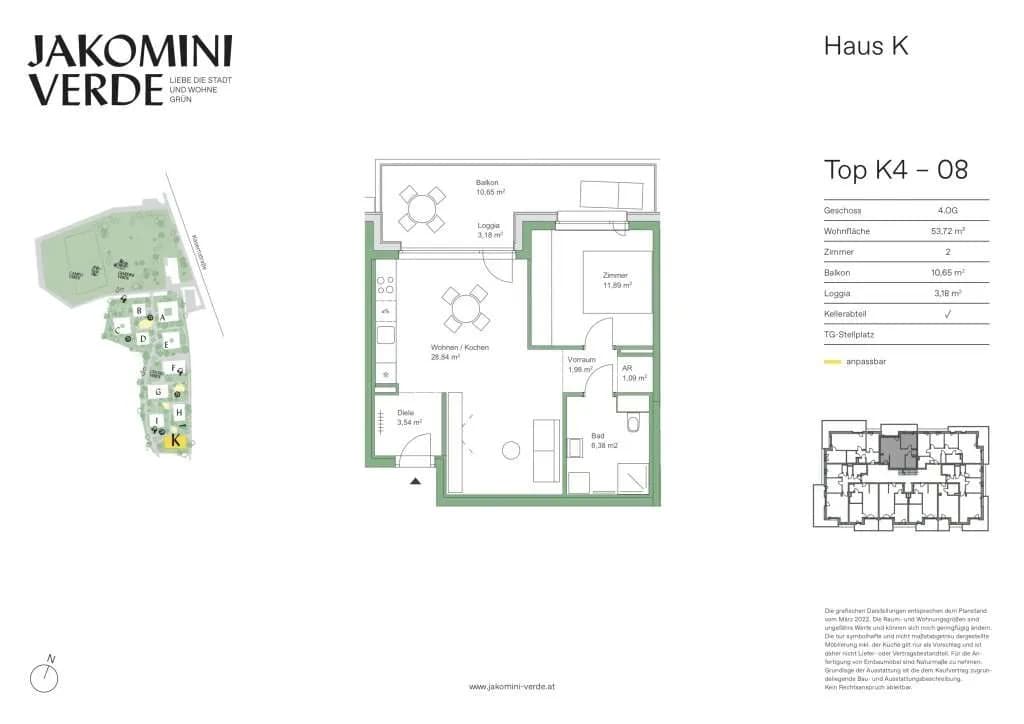 2-Zimmer-Wohnung kaufen in Graz – 53,72 m², € 290.000 – Bild 15 von 15