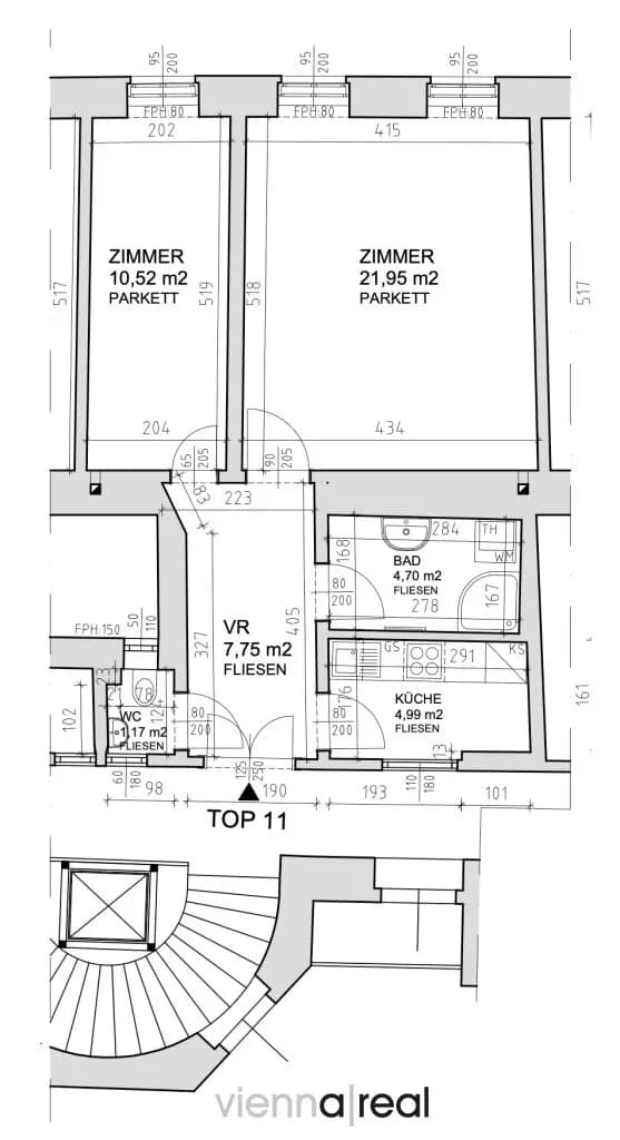 2-Zimmer-Wohnung mieten in Wien – 51,08 m², € 1.015 – Bild 34 von 34