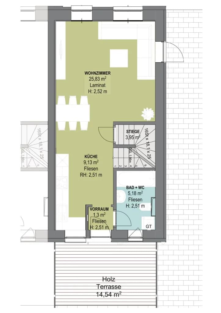 3-Zimmer-Haus kaufen in Mattersburg – 87,68 m², € 322.000 – Bild 17 von 21