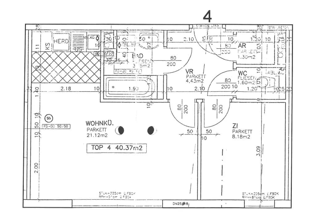 2-Zimmer-Wohnung mieten in Wien – 40,37 m², € 730 – Bild 7 von 7
