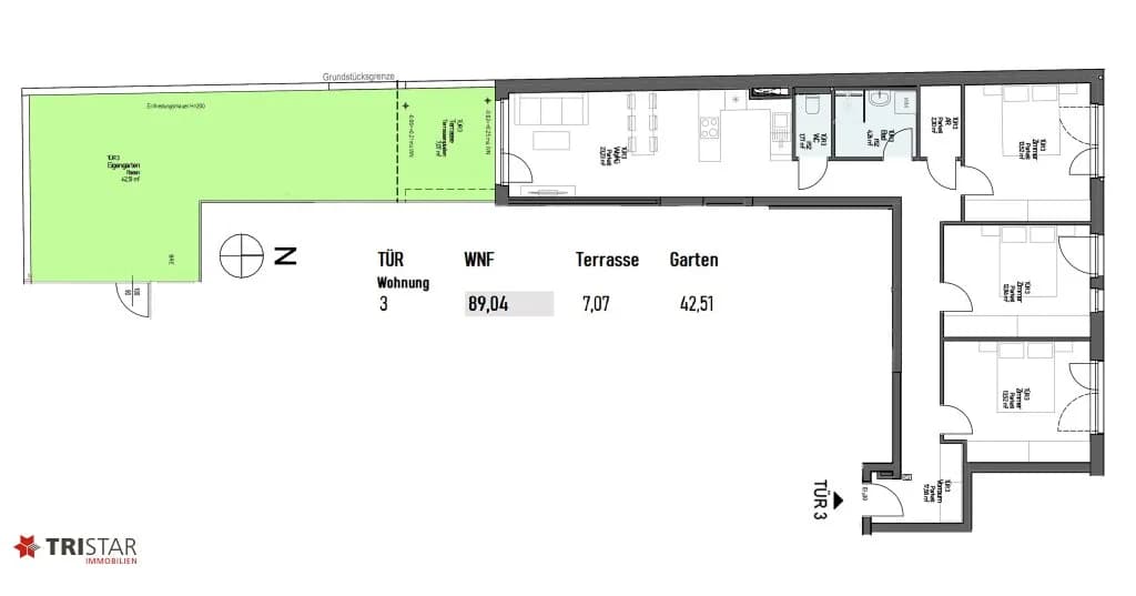 4-Zimmer-Wohnung kaufen in Wien – 89,04 m², € 449.000 – Bild 4 von 14