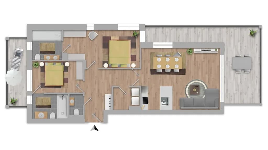 3-Zimmer-Wohnung mieten in Klagenfurt Land – 97,49 m², € 4.291 – Bild 11 von 11