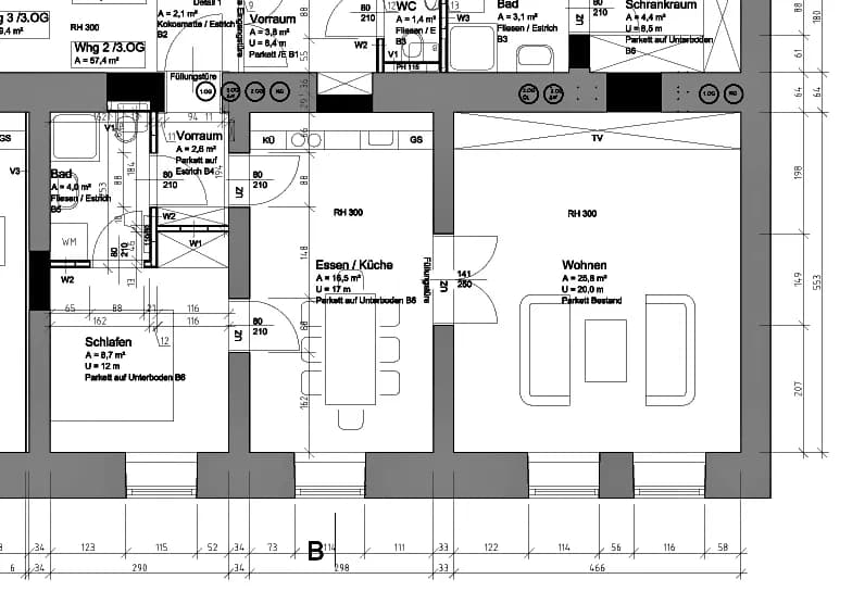 3-Zimmer-Wohnung mieten in Graz – 58 m², € 760 – Bild 6 von 6