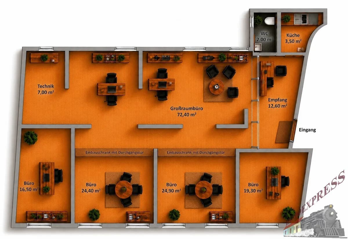 4-Zimmer-Gewerbeimmobilie mieten in Sankt Pölten – 180 m², € 2.340
