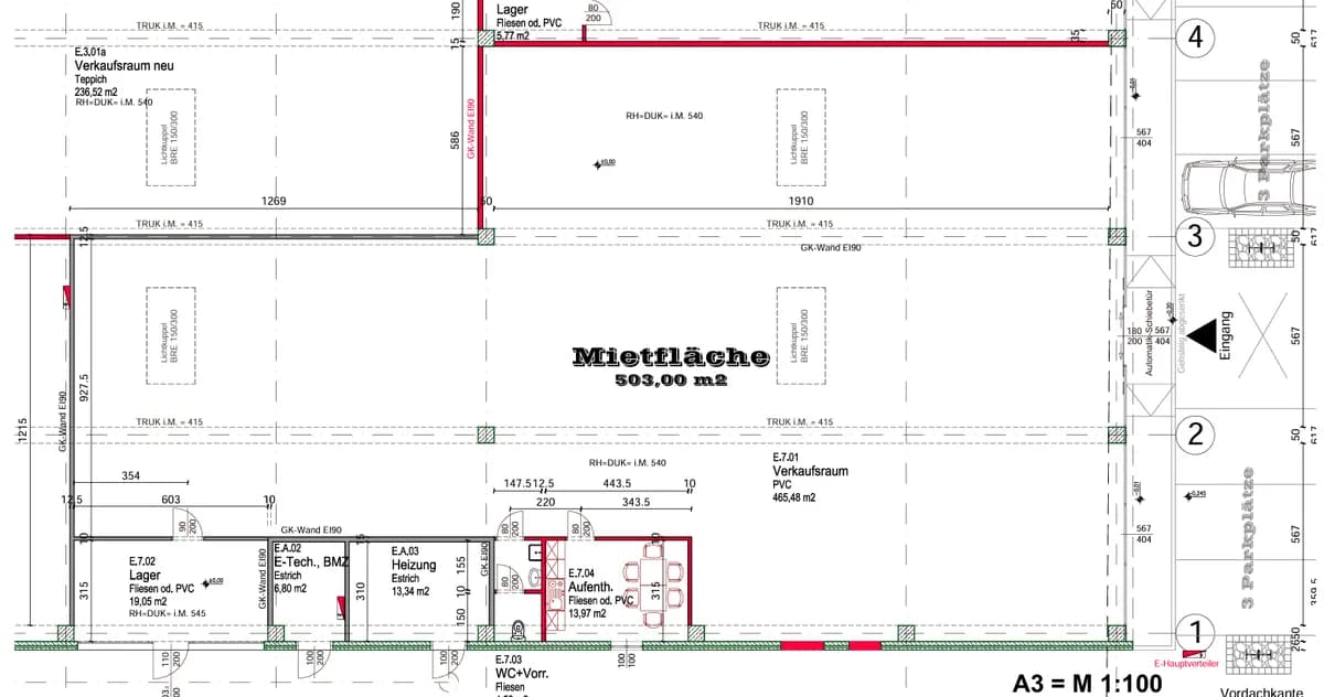 Gewerbeimmobilie mieten in Leibnitz – 502 m², € 8.619 – Bild 1 von 4