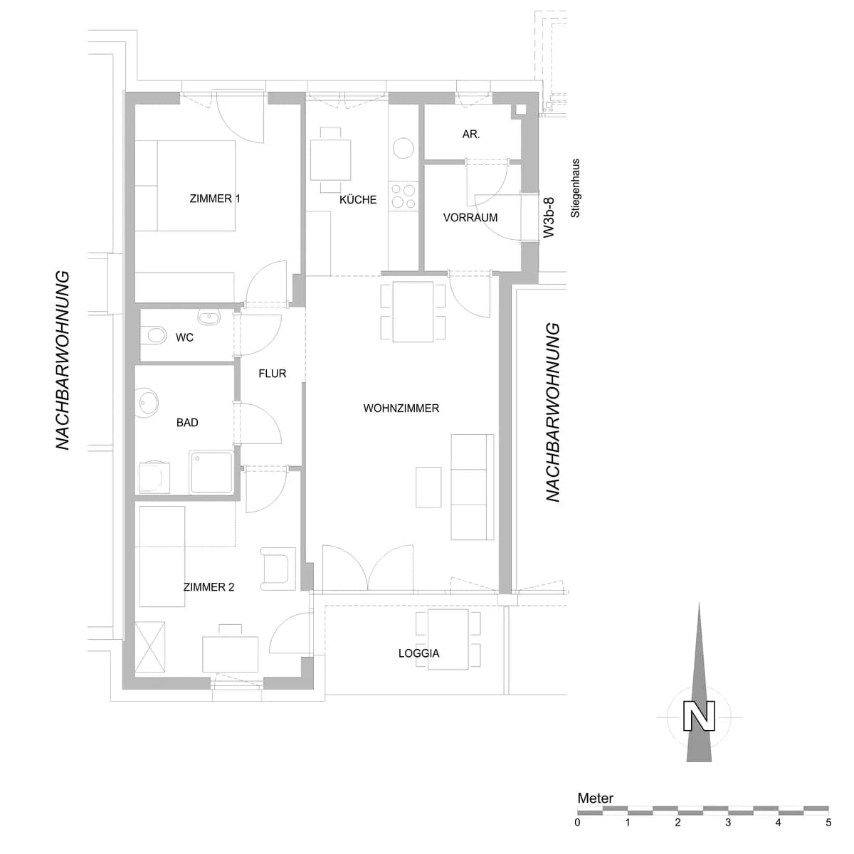 3-Zimmer-Wohnung mieten in Südoststeiermark – 81,05 m², € 718 – Bild 2 von 3