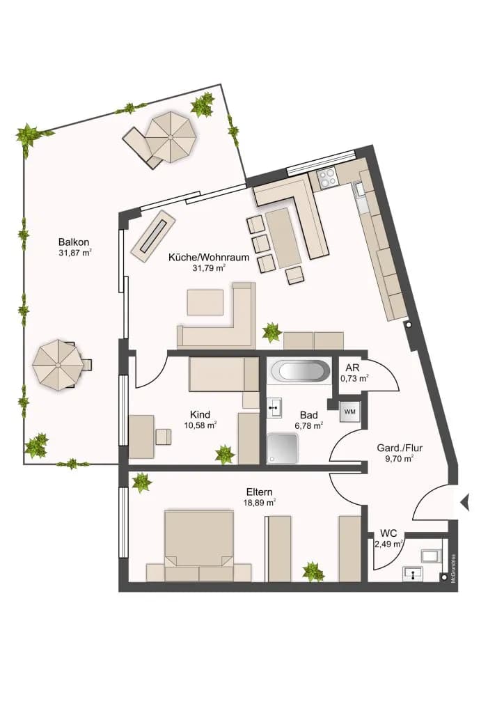 Wohnung kaufen in Innsbruck-Land – 80,96 m², € 339.500 – Bild 5 von 5