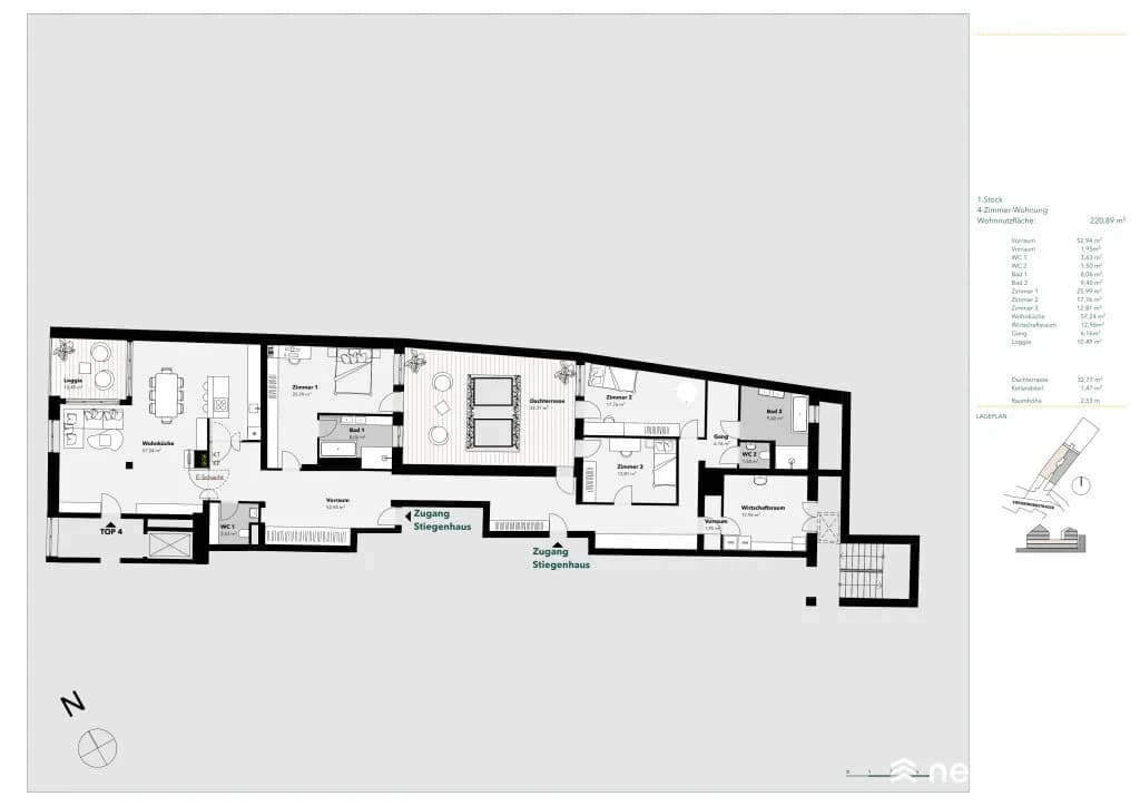 4-Zimmer-Wohnung kaufen in Wien – 220,89 m², € 1.450.000 – Bild 36 von 37