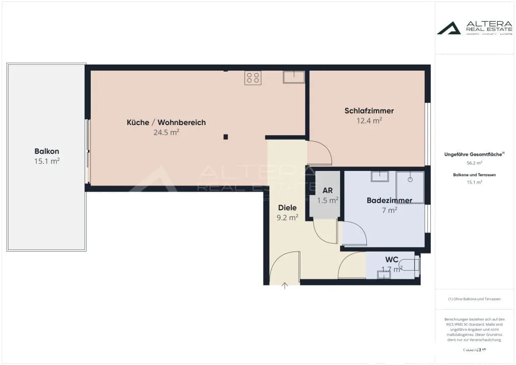 2-Zimmer-Wohnung kaufen in Graz-Umgebung – 56,21 m², € 199.500 – Bild 20 von 21