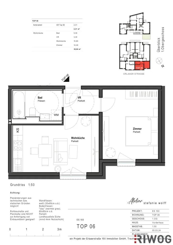 2-Zimmer-Wohnung mieten in Wien – 38,86 m², € 790 – Bild 14 von 14
