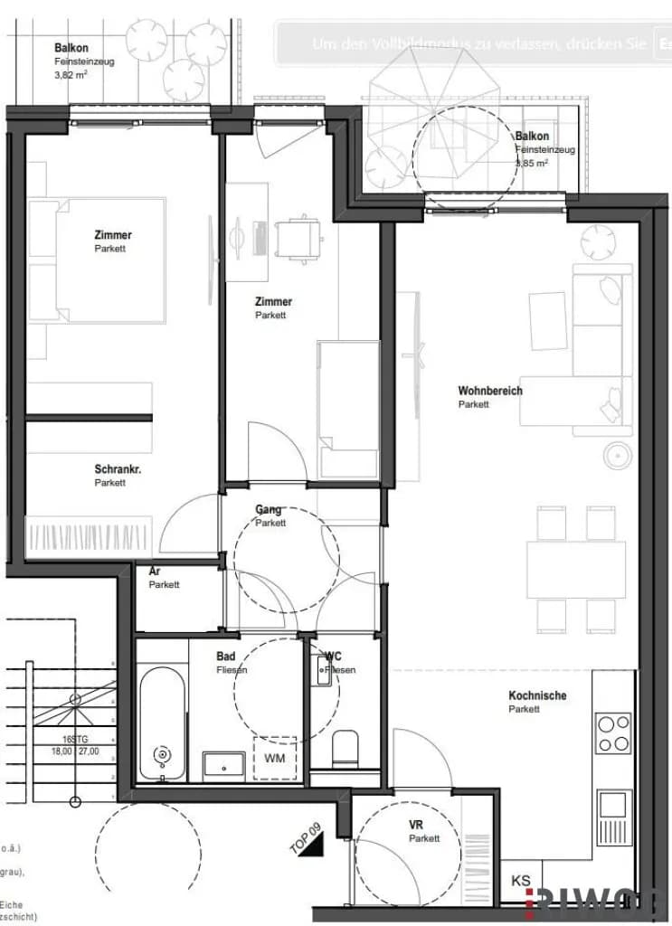3-Zimmer-Wohnung mieten in Wien – 73,03 m², € 1.615 – Bild 9 von 10