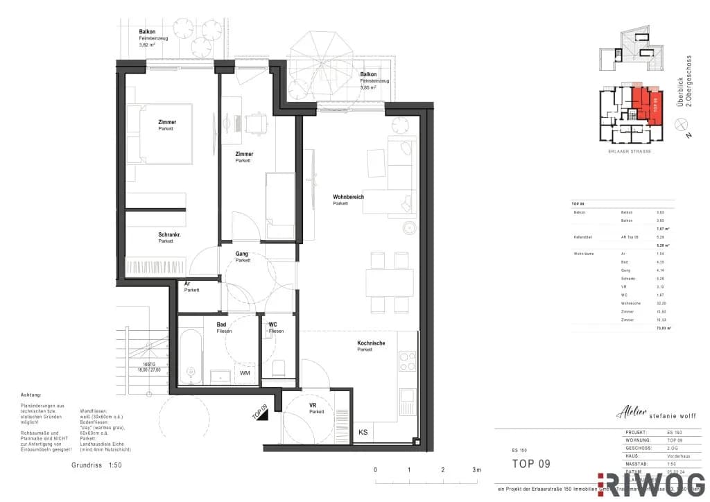 3-Zimmer-Wohnung mieten in Wien – 73,03 m², € 1.615 – Bild 10 von 10