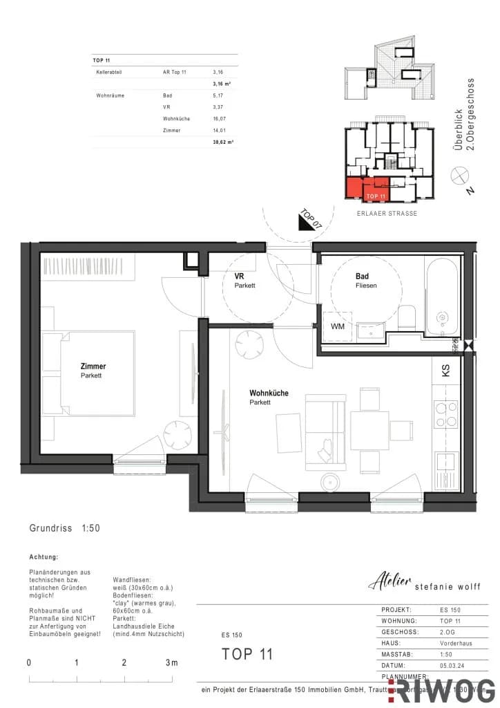 2-Zimmer-Wohnung mieten in Wien – 38,62 m², € 820 – Bild 10 von 10