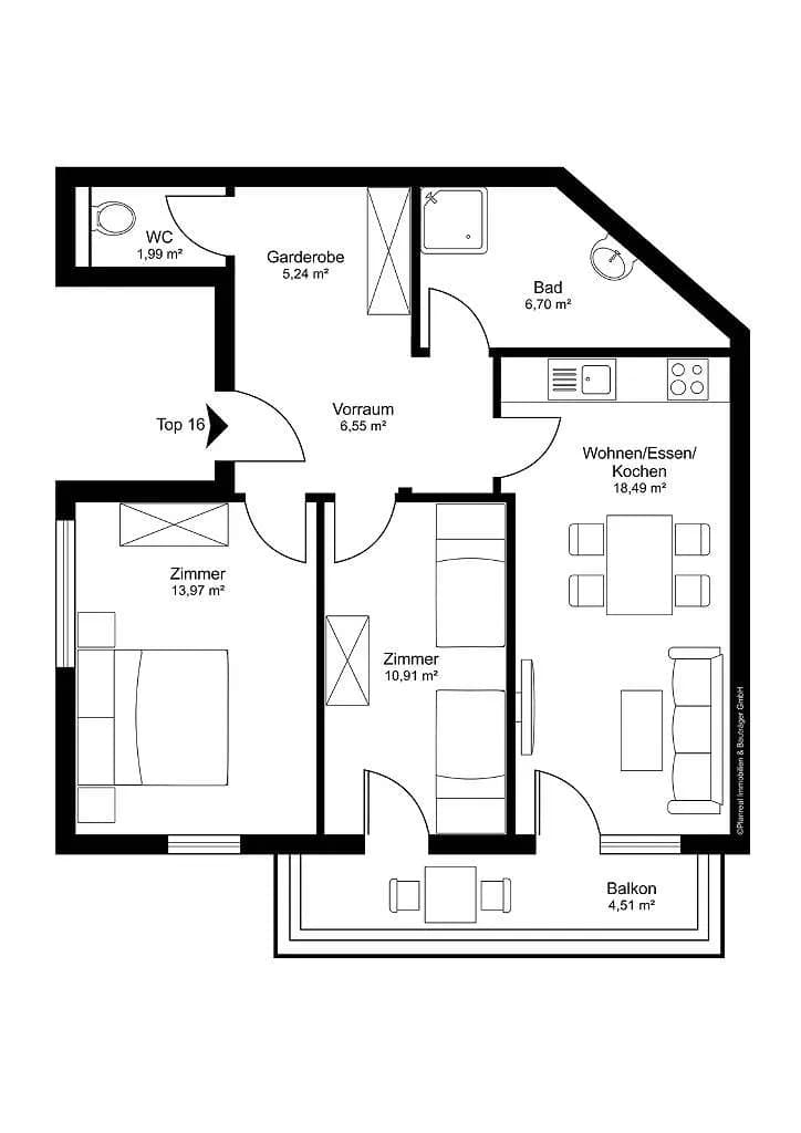 3-Zimmer-Wohnung kaufen in Tamsweg – 63,85 m², € 375.000 – Bild 19 von 19