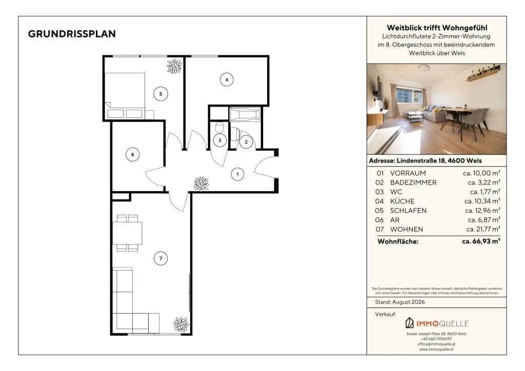 2-Zimmer-Wohnung kaufen in Wels – 66,93 m², € 195.000 – Bild 16 von 16