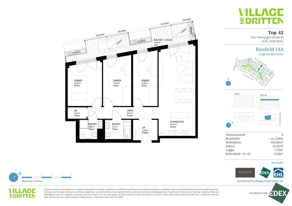 4-Zimmer-Wohnung kaufen in Wien – 102,89 m², € 874.000 – Bild 11 von 11