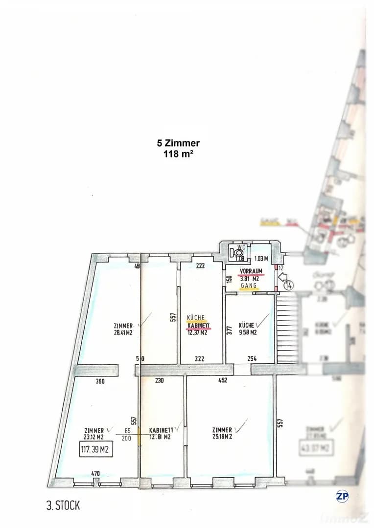 5-Zimmer-Wohnung kaufen in Wien – 118 m², € 398.000 – Bild 8 von 8