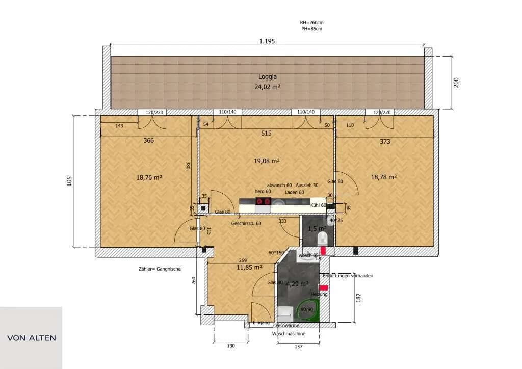 3-Zimmer-Wohnung kaufen in Wien – 75 m², € 598.000 – Bild 7 von 7