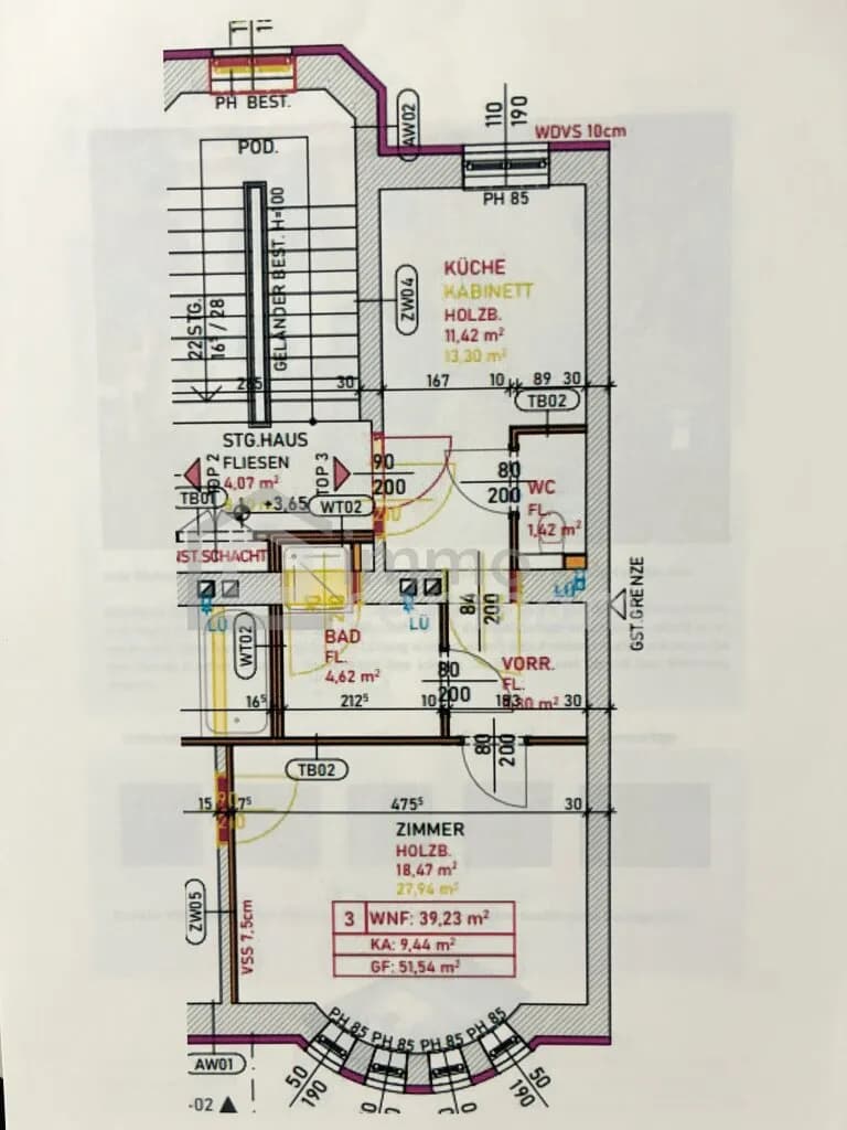 1-Zimmer-Wohnung kaufen in Baden – 39,23 m², € 159.000 – Bild 4 von 28