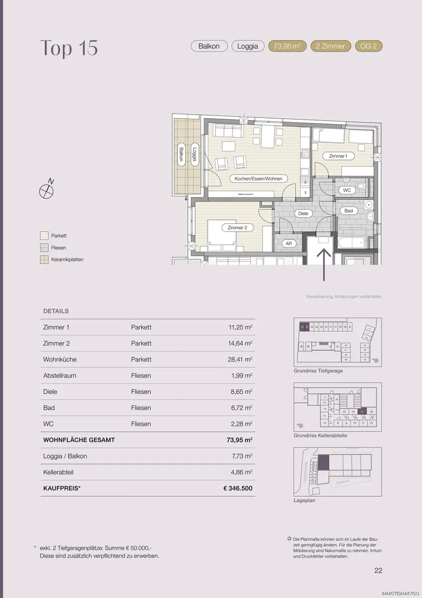 3-Zimmer-Wohnung kaufen in Vöcklabruck – 73,95 m², € 346.500 – Bild 12 von 12