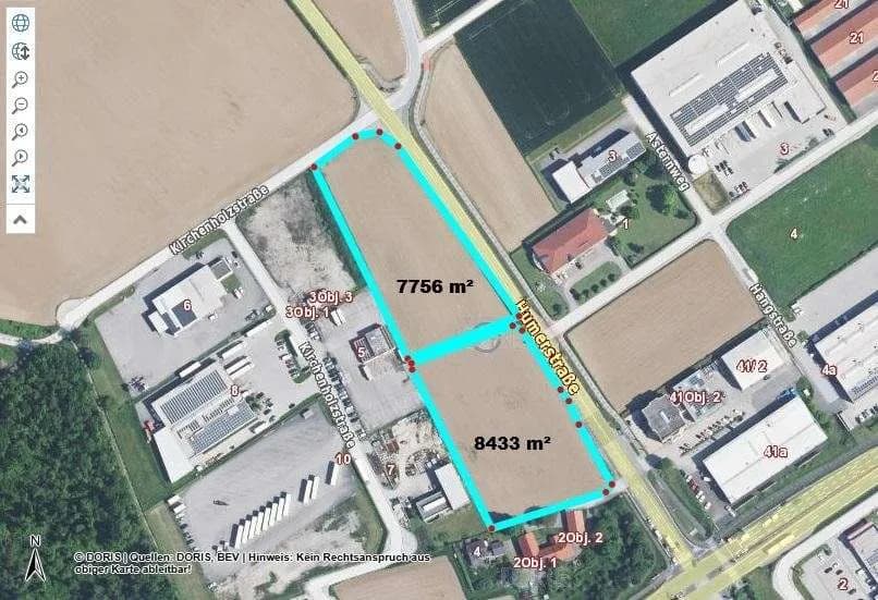 Grundstück mieten in Linz Land – 16 471 m² – Bild 4 von 6
