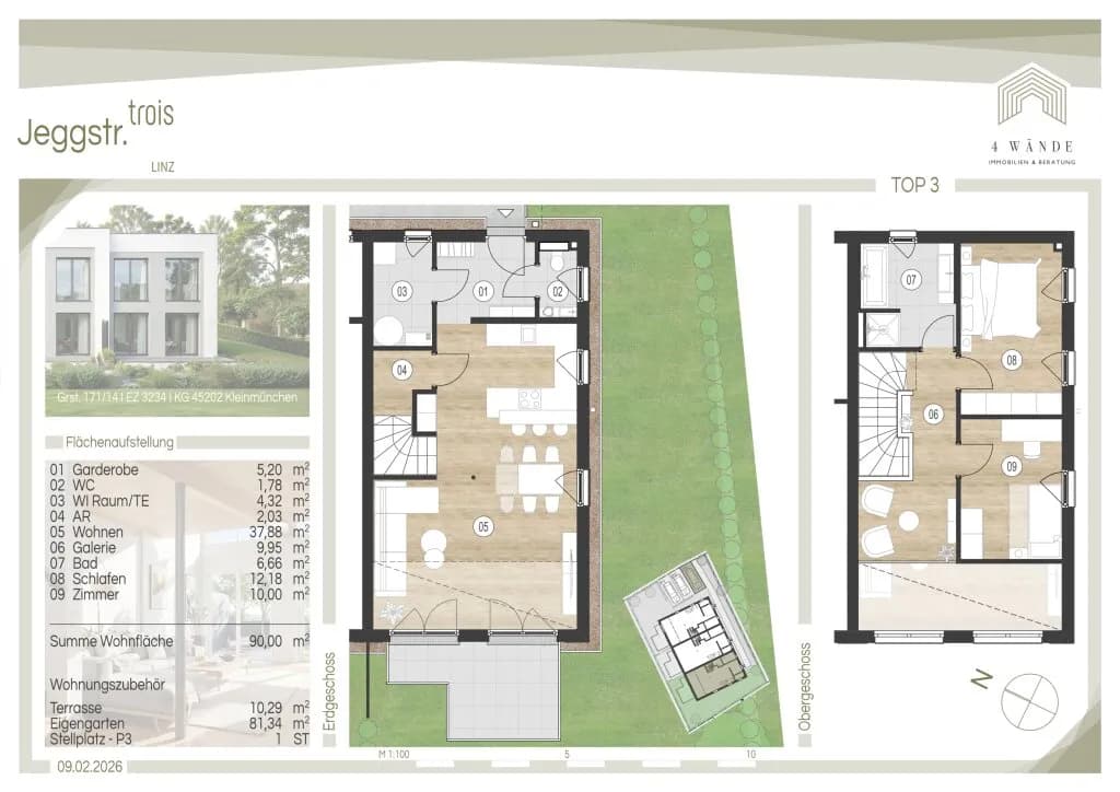 4-Zimmer-Haus mieten in Linz – 90 m², € 1.848 – Bild 17 von 17