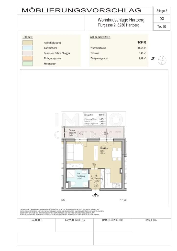 1-Zimmer-Wohnung mieten in Hartberg-Fürstenfeld – 35 m², € 525 – Bild 12 von 12