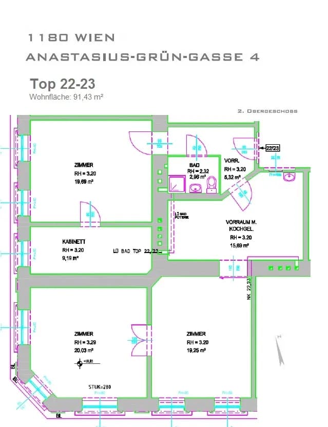 4-Zimmer-Wohnung kaufen in Wien – 91,43 m², € 199.000 – Bild 8 von 9