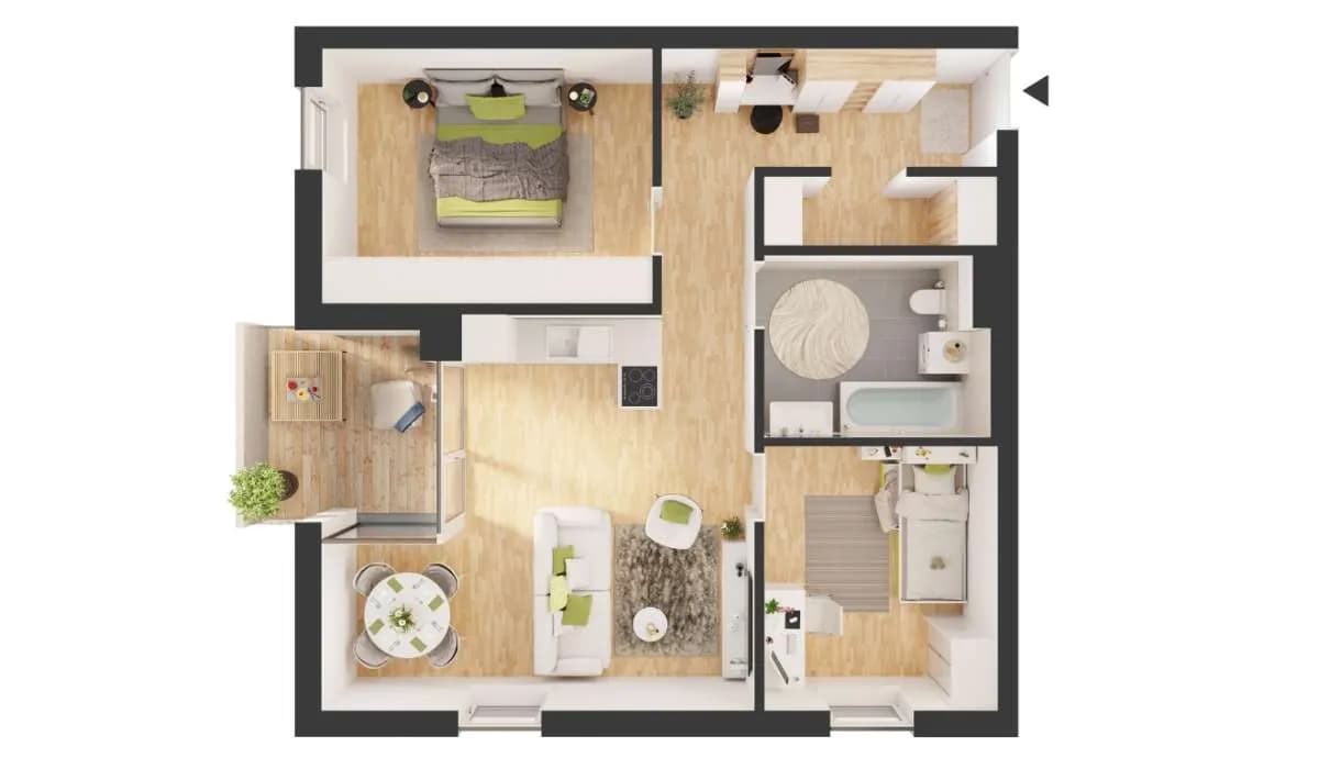 3-Zimmer-Wohnung kaufen in Lienz – 68,31 m², € 338.600 – Bild 12 von 15