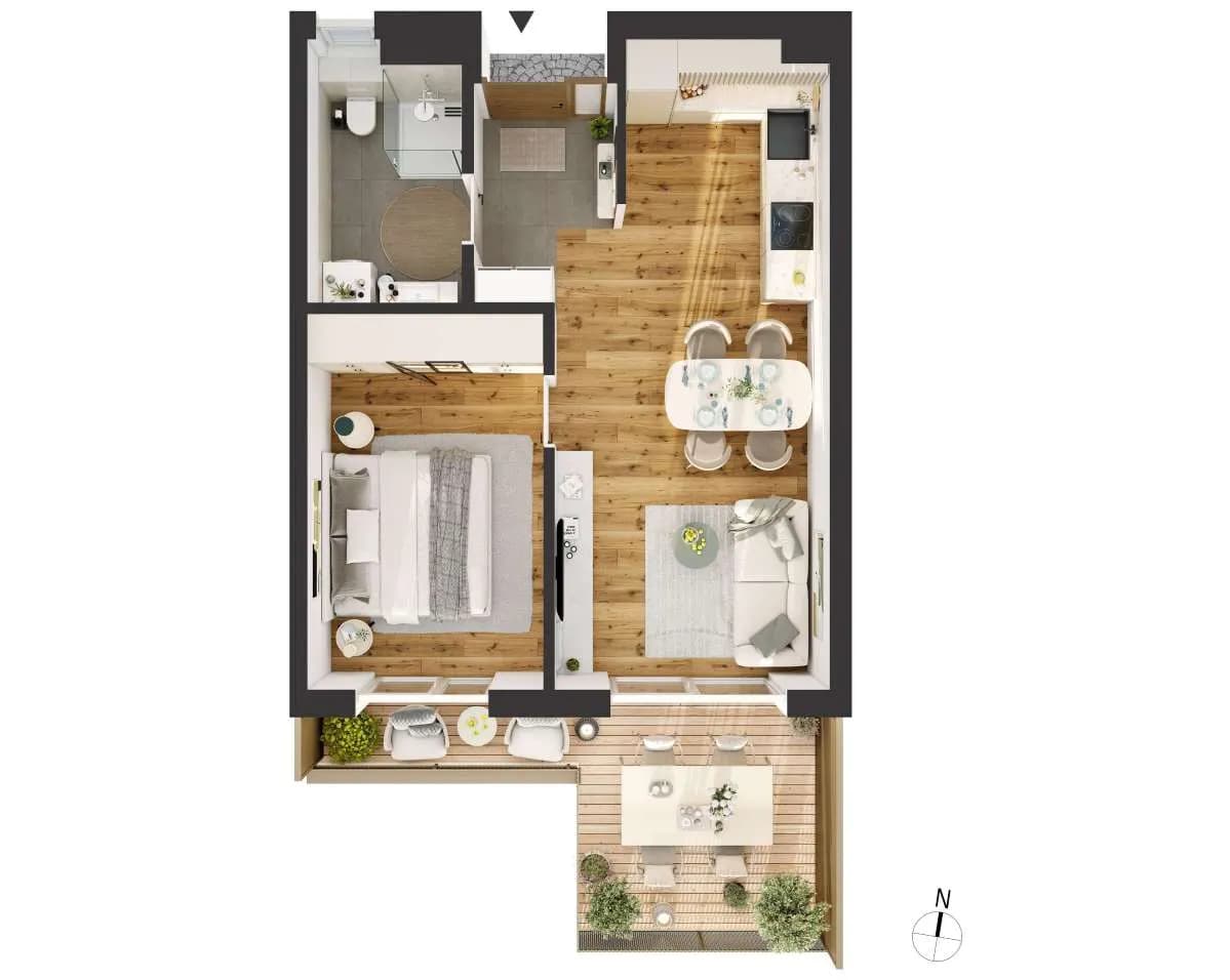 2-Zimmer-Wohnung kaufen in Innsbruck – 44,47 m², € 470.000