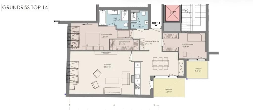 4-Zimmer-Wohnung kaufen in Mödling – 99,45 m², € 805.000 – Bild 8 von 8