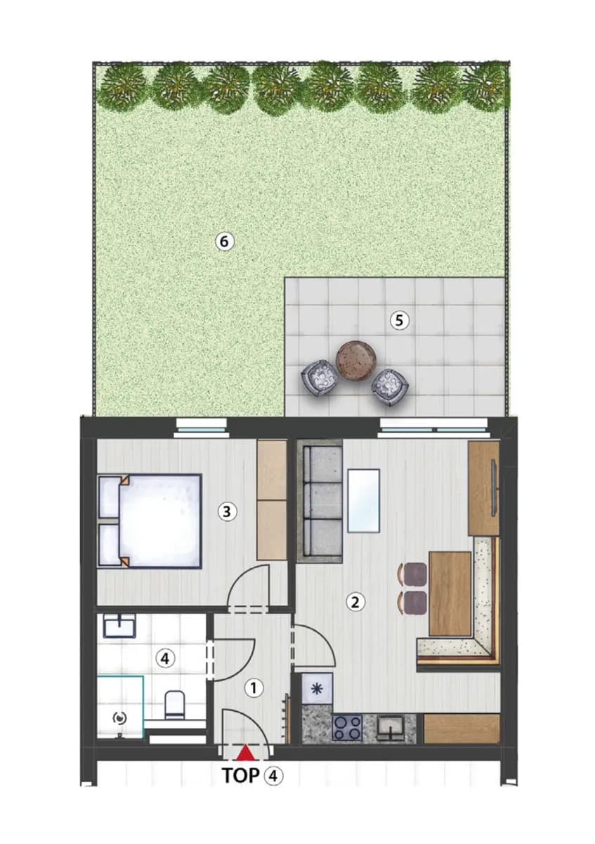 2-Zimmer-Wohnung kaufen in Sankt Johann im Pongau – 43,68 m², € 249.500 – Bild 6 von 8