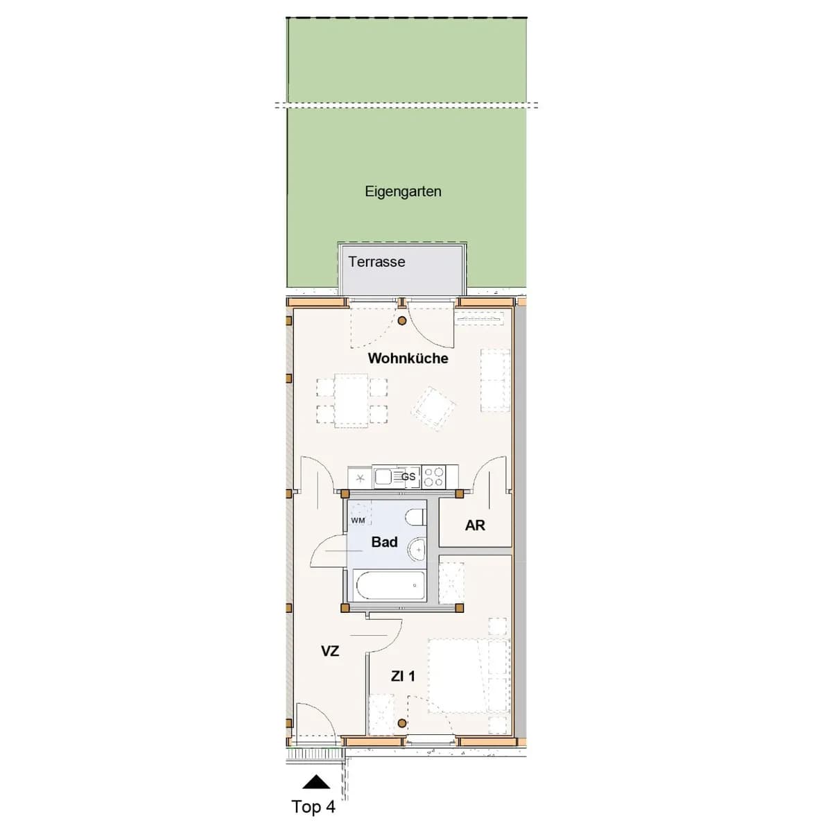 2-Zimmer-Wohnung mieten in Hollabrunn – 52 m², € 859 – Bild 7 von 7
