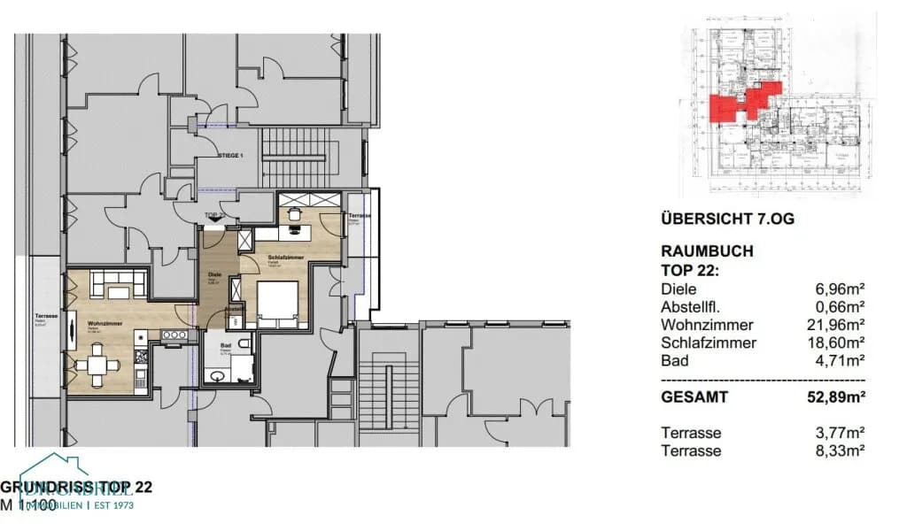 2-Zimmer-Wohnung mieten in Wien – 53 m², € 2.200 – Bild 18 von 18