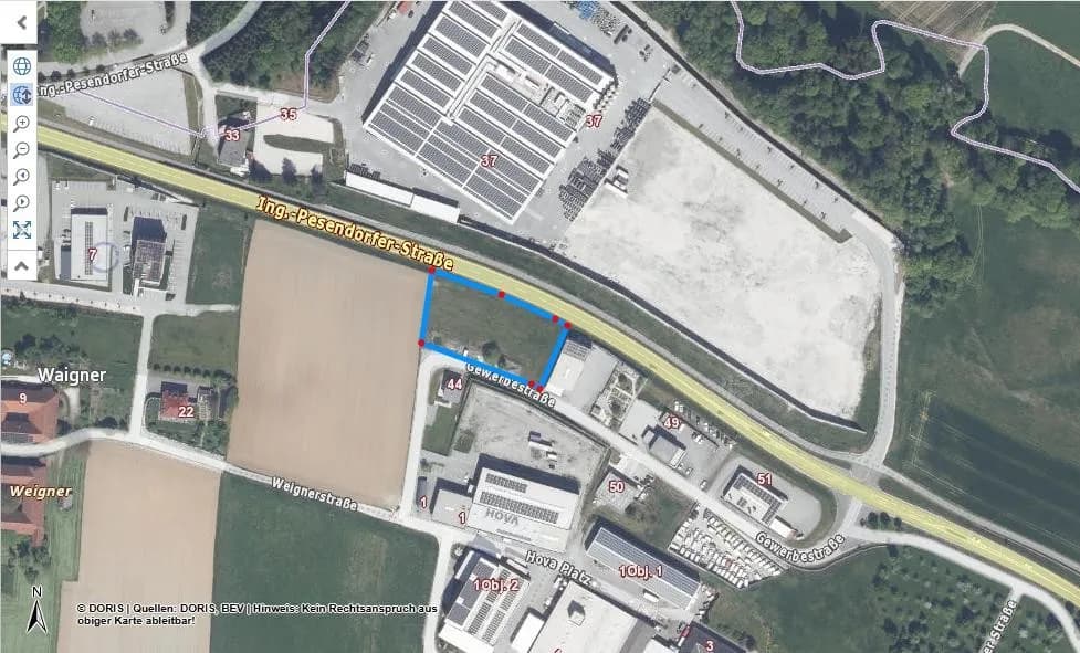 Grundstück mieten in Steyr-Land – 3 492 m², € 3.352 – Bild 2 von 4