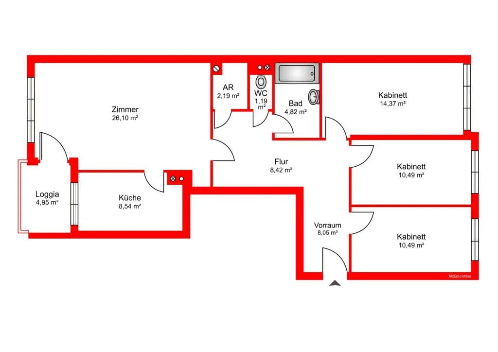 4-Zimmer-Wohnung kaufen in Wien – 95 m², € 530.000 – Bild 20 von 20