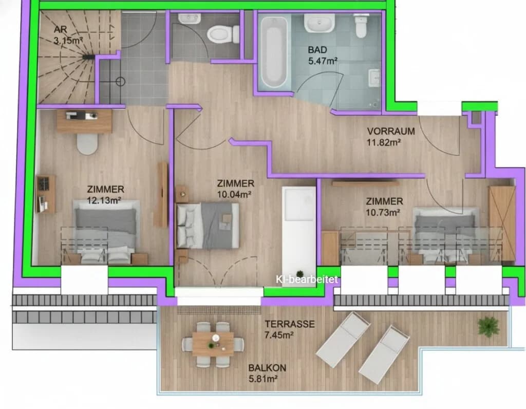 4-Zimmer-Wohnung kaufen in Wien – 117,94 m², € 776.500 – Bild 8 von 12