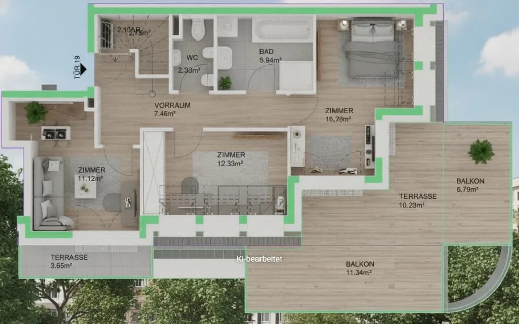 4-Zimmer-Wohnung kaufen in Wien – 90,97 m², € 624.590 – Bild 13 von 16