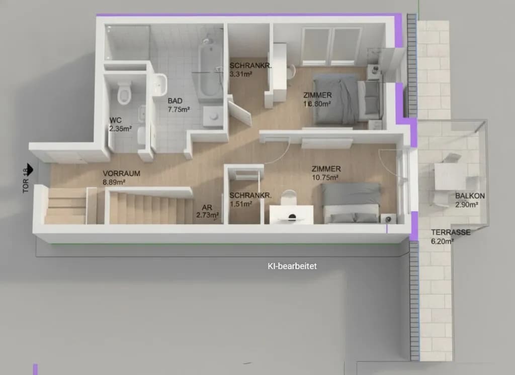 4-Zimmer-Wohnung kaufen in Wien – 97,06 m², € 651.400 – Bild 8 von 11