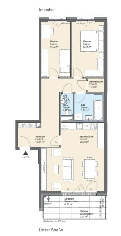 3-Zimmer-Wohnung kaufen in Wien – € 559.300 – Bild 10 von 11