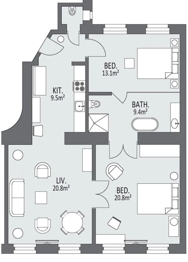 3-Zimmer-Wohnung kaufen in Wien – 78 m², € 470.000 – Bild 14 von 14