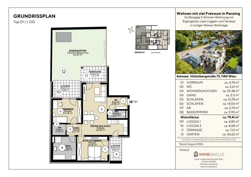 3-Zimmer-Wohnung kaufen in Wien – 79,41 m², € 866.250 – Bild 6 von 6